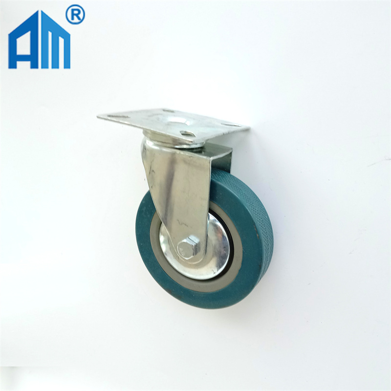 Rotating Caster Wheel Without Brake 2/2.5/3/4/5 inch  Rubber Industrial Caster Wheel