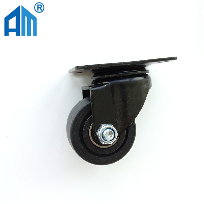 Furniture Rotating Wheels PVC/Nylon Caster With Lock 1.5/2/2.5 inch Industrial Castor Wheel