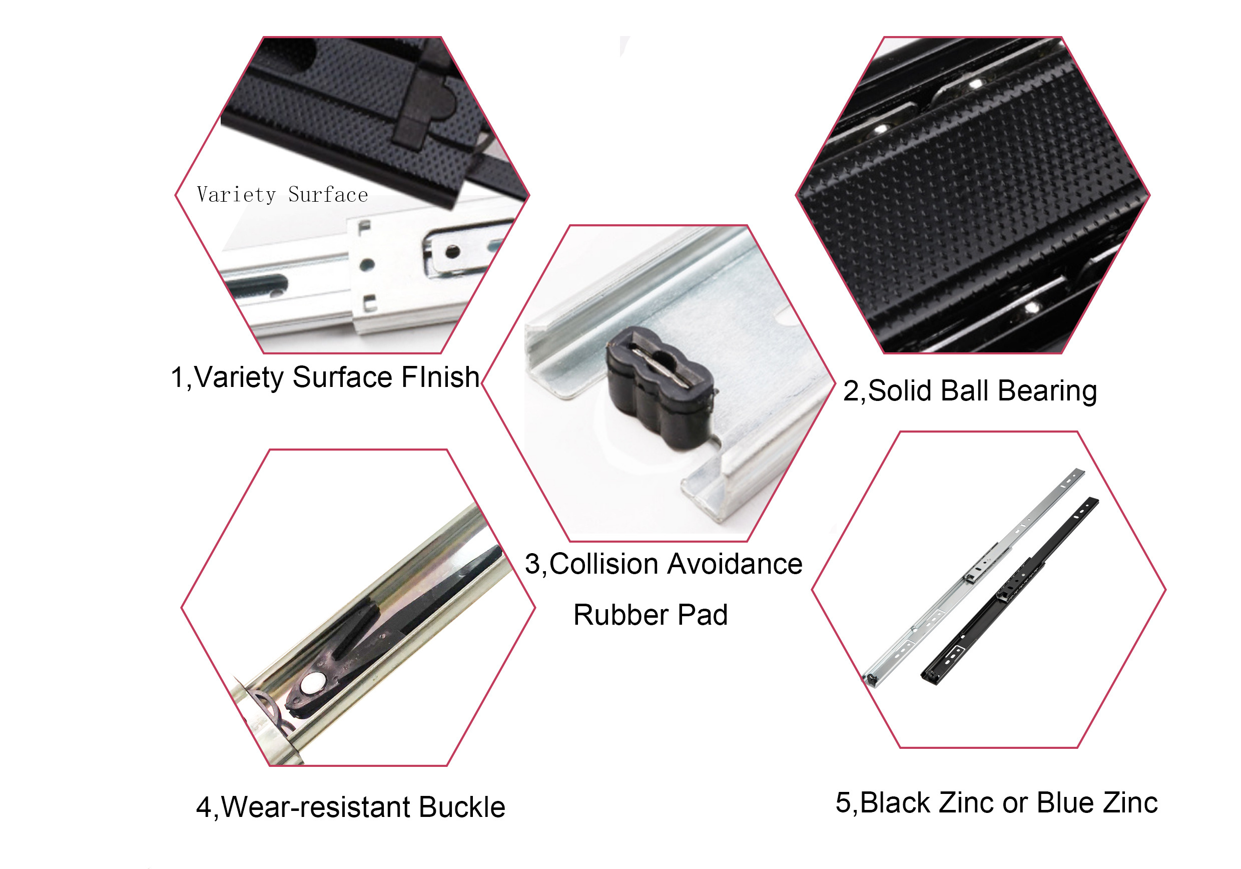 Heavy Duty Ball Bearing Drawer Slides Locking  227KG Load Capacity 76mm Drawer Slide with Locking