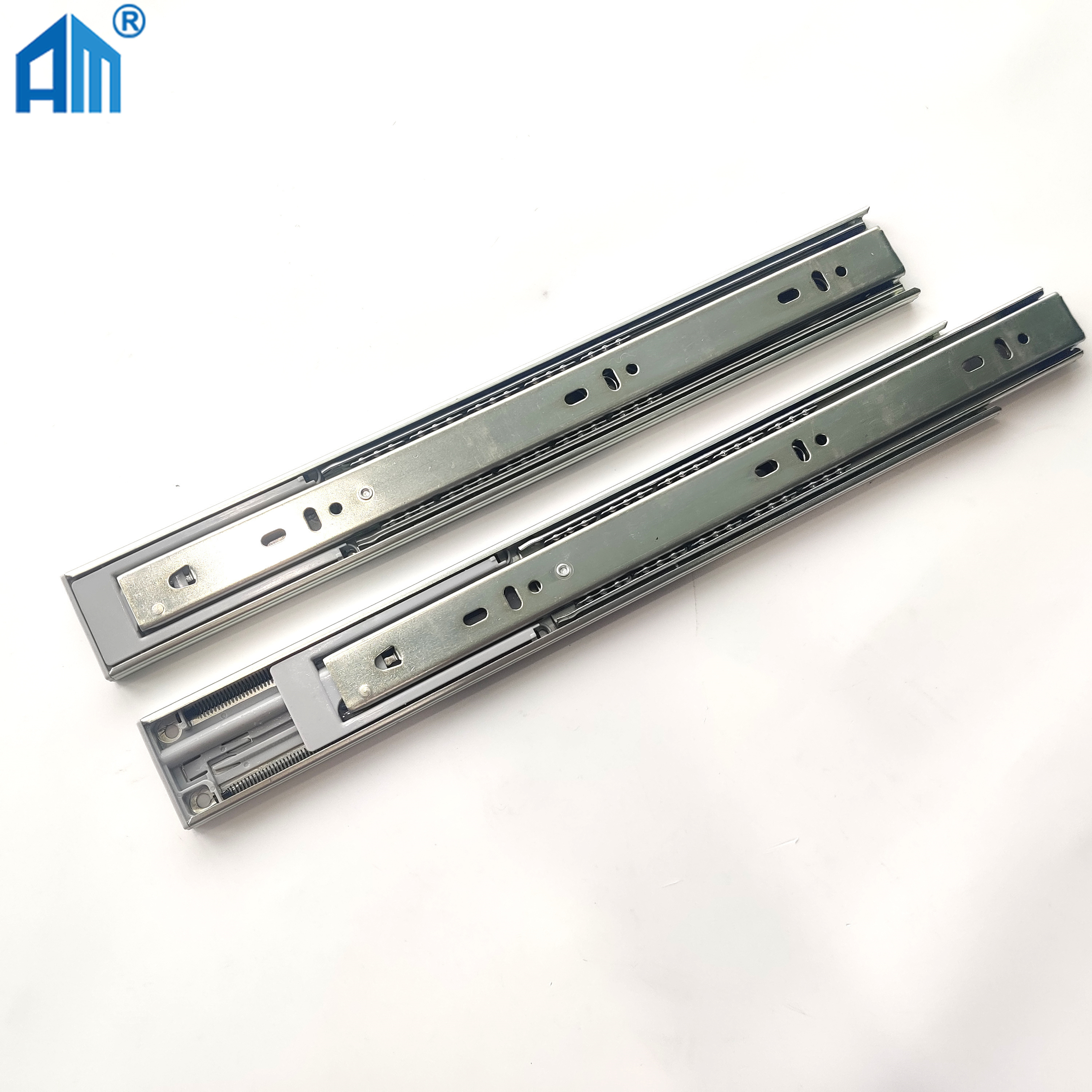 OEM 35mm 45mm full extensive telescopic channel soft close ball bearing drawer slide