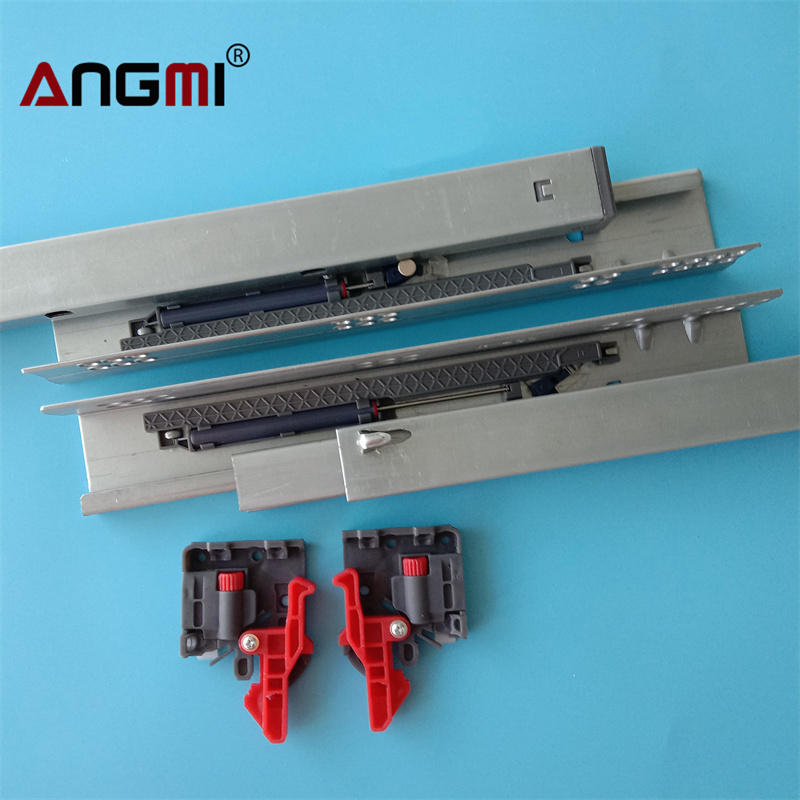 Factory Direct Manufacturer Telescopic Cabinet Full Extension Soft Close Undermount Kitchen Channel Drawer Slide