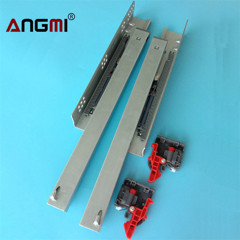 Factory Direct Manufacturer Telescopic Cabinet Full Extension Soft Close Undermount Kitchen Channel Drawer Slide