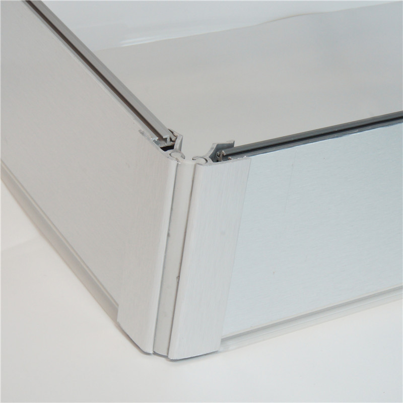 Aluminum Brushed toe kick baseboard Plastic kitchen cabinet plinth  high quality PVC skirting board