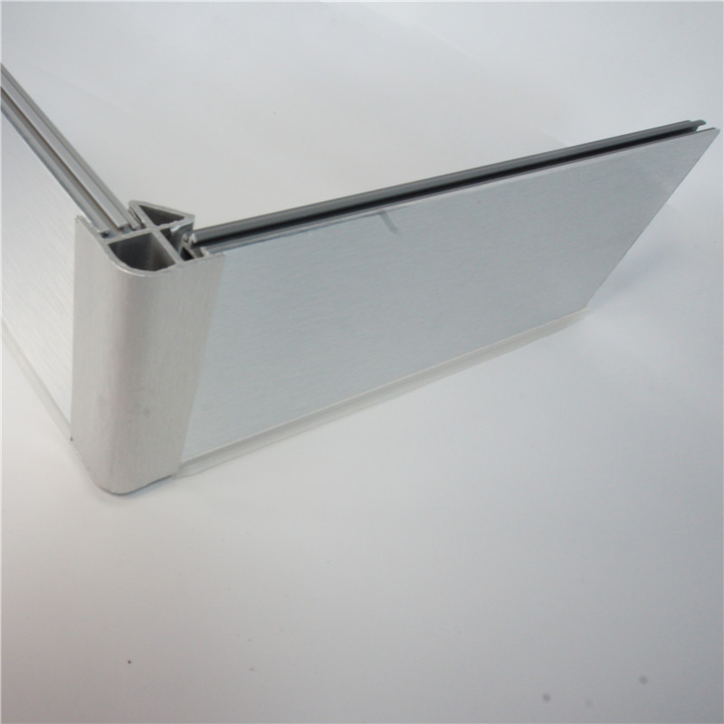 Aluminum Brushed toe kick baseboard Plastic kitchen cabinet plinth  high quality PVC skirting board