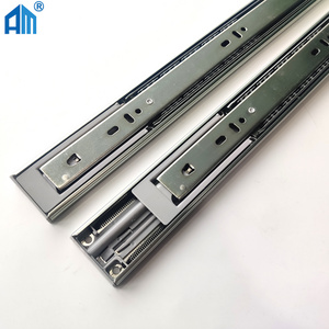 OEM 45mm full extensive telescopic channel 2 spring soft close ball bearing drawer slide