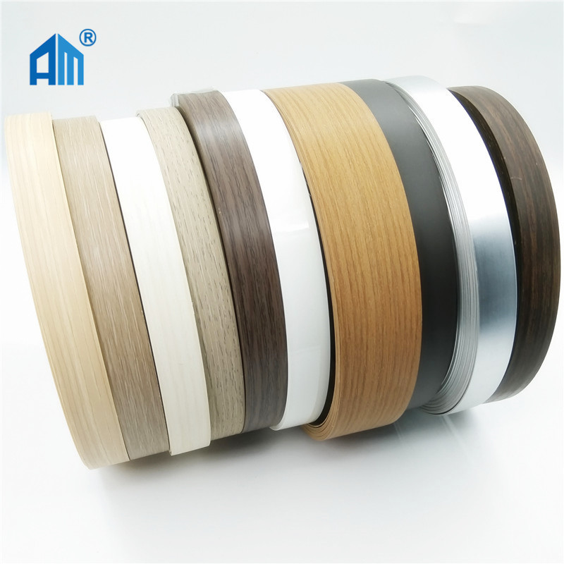 Factory supply White hot selling wooden plastic melamine aluminum PVC edge banding tape