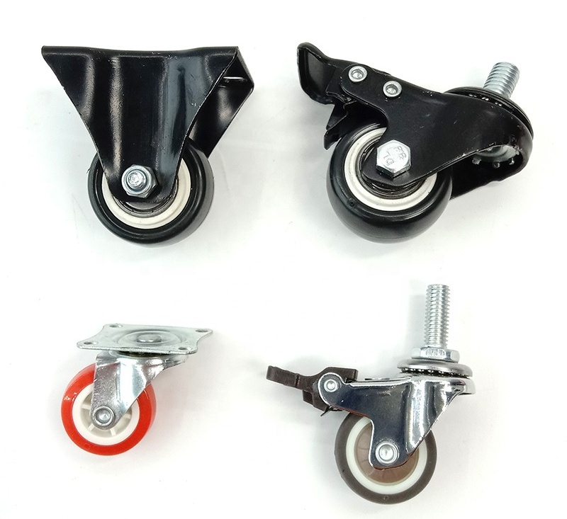 Rotatable Swivel Wheel Caster Heavy Duty caster with brake or without brake PVC  PU PP Nylon industrial caster wheels