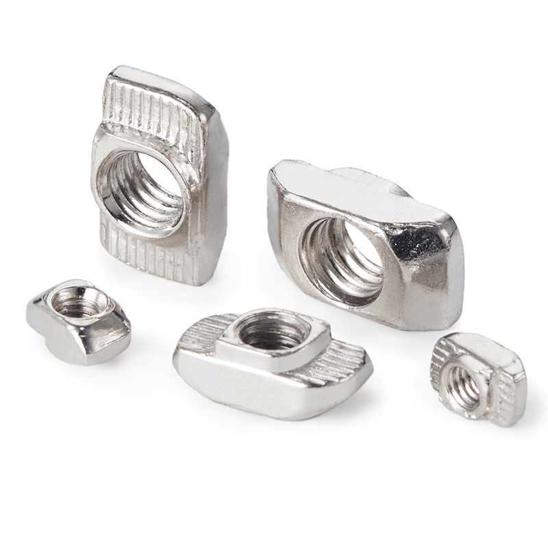 M3/M4/M5*10*6 for 20 Series Slot T-nut Sliding T Nut Hammer Drop In Nut Fasten Connector 2020 Aluminum Extrusion