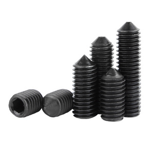 DIN914 M2.5 M3 M4 M5 M6 M8 M10 M12 Black Alloy steel 12.9 Hex Hexagon Socket Allen Cup Point Grub Screw Headless Set Screw Bolts