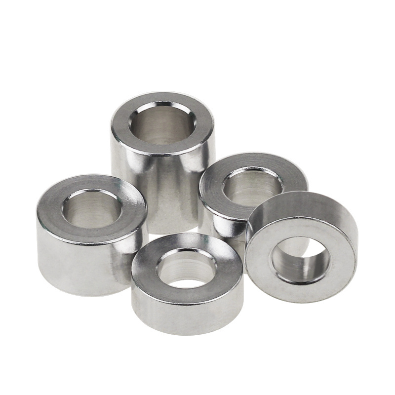 OEM CNC custom Aluminum flat washer aluminum Alloy Bushing Gasket Spacer Non-threaded standoffs M3 M4 M5 M6 M8 M10 M12 M16 M20