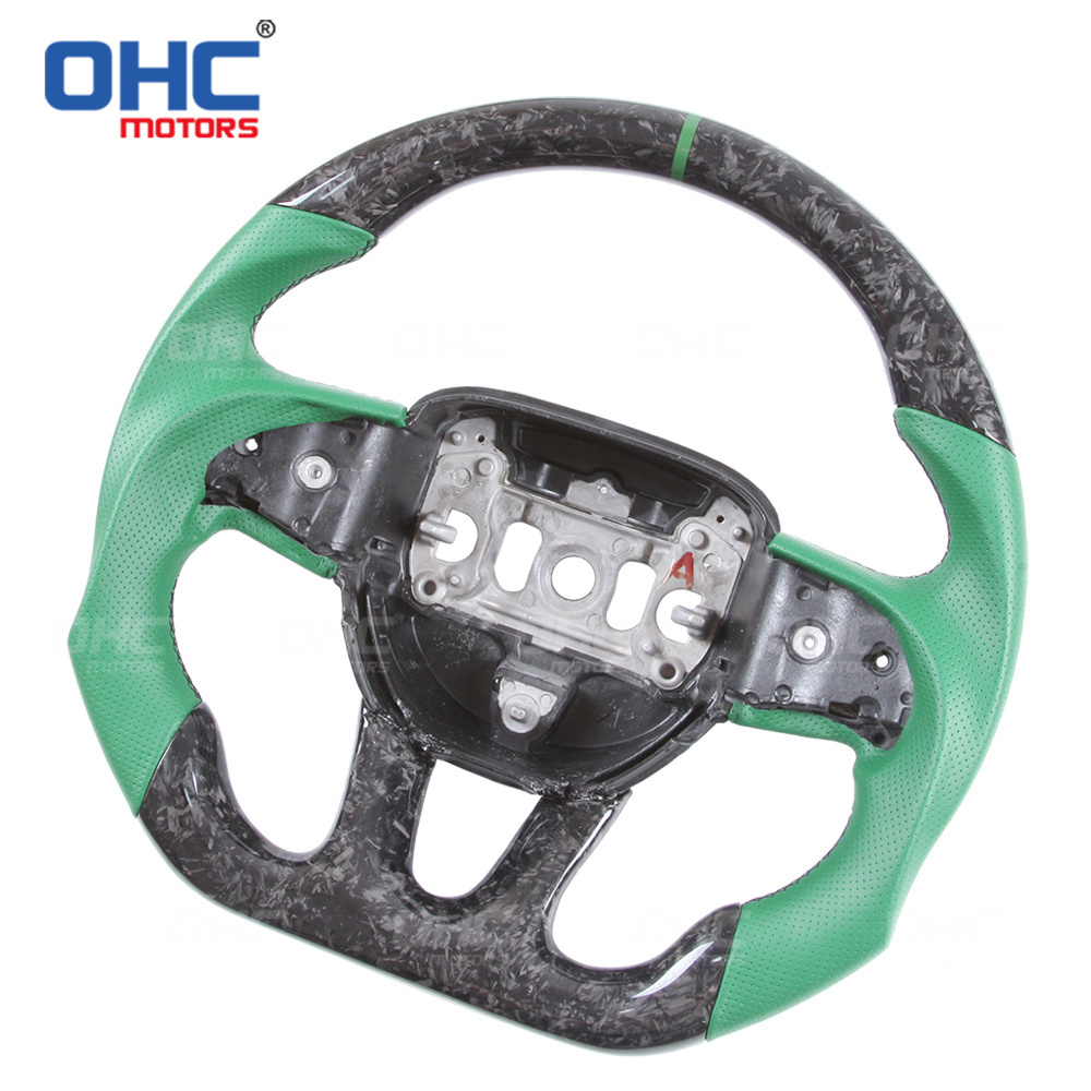 OHC Motors Hot Selling 100% REAL Carbon Fiber Steering Wheel for Dodge Challenger/Durango/Charger 2015-2020