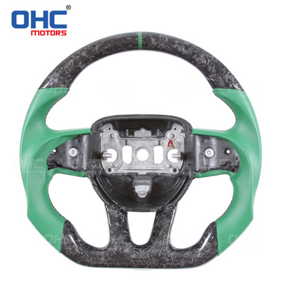 OHC Motors Hot Selling 100% REAL Carbon Fiber Steering Wheel for Dodge Challenger/Durango/Charger 2015-2020