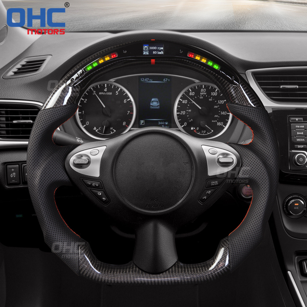 OHC MOTORS Car Steering Wheel for nissan 370z led steering wheel carbon fiber