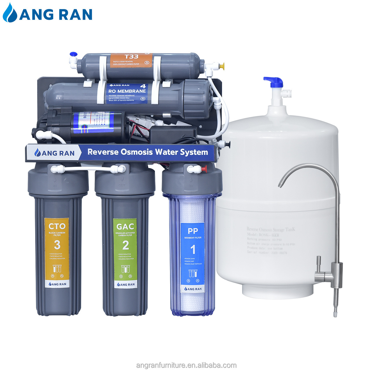 Domestic water purification ro system filter for direct drinking