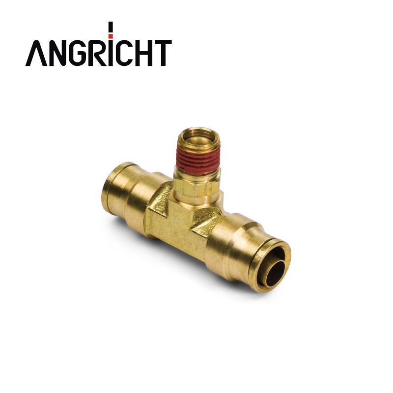 Push to Connector Push in Swivel Male Elbow 90 degree TUBE OD X NPTF MALE DOT Air Brake Brass Fittings