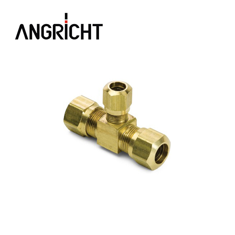 Air Brake System DOT Brass Pneumatic Compression Fittings American Type Straight/Elbow/Tee Hose Fitting D.O.T