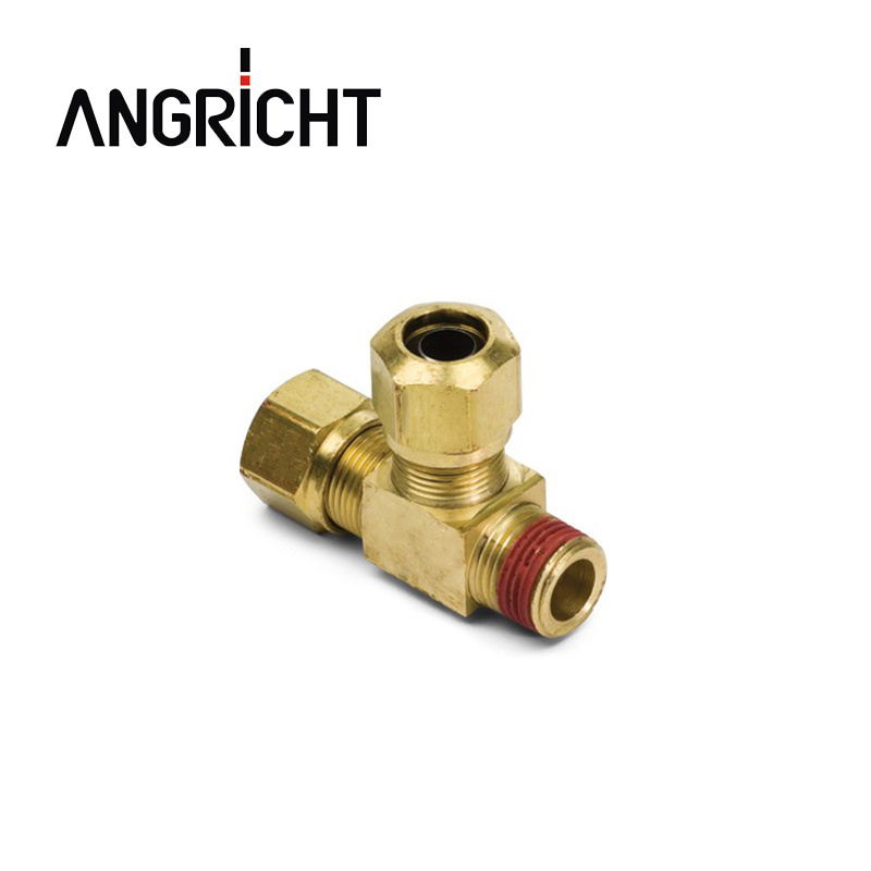 Air Brake System DOT Brass Pneumatic Compression Fittings American Type Straight/Elbow/Tee Hose Fitting D.O.T