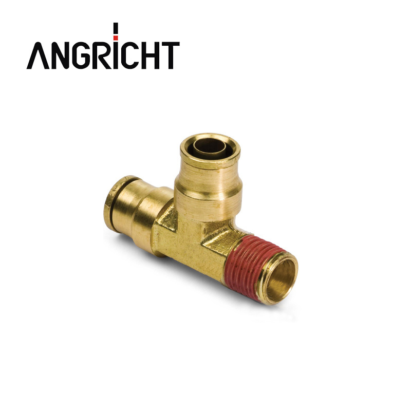 Push to Connector Push in Swivel Male Elbow 90 degree TUBE OD X NPTF MALE DOT Air Brake Brass Fittings