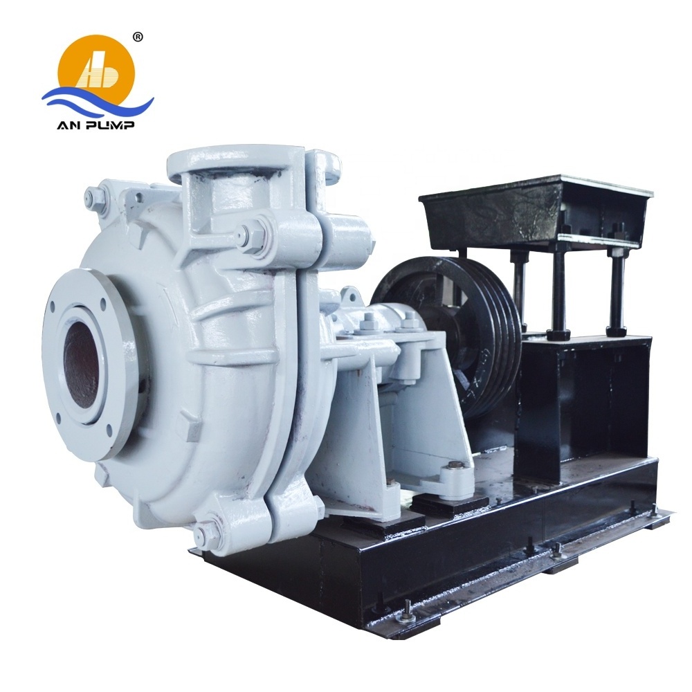 6/4 rubber lining material heavy duty diesel engine slurry Pump