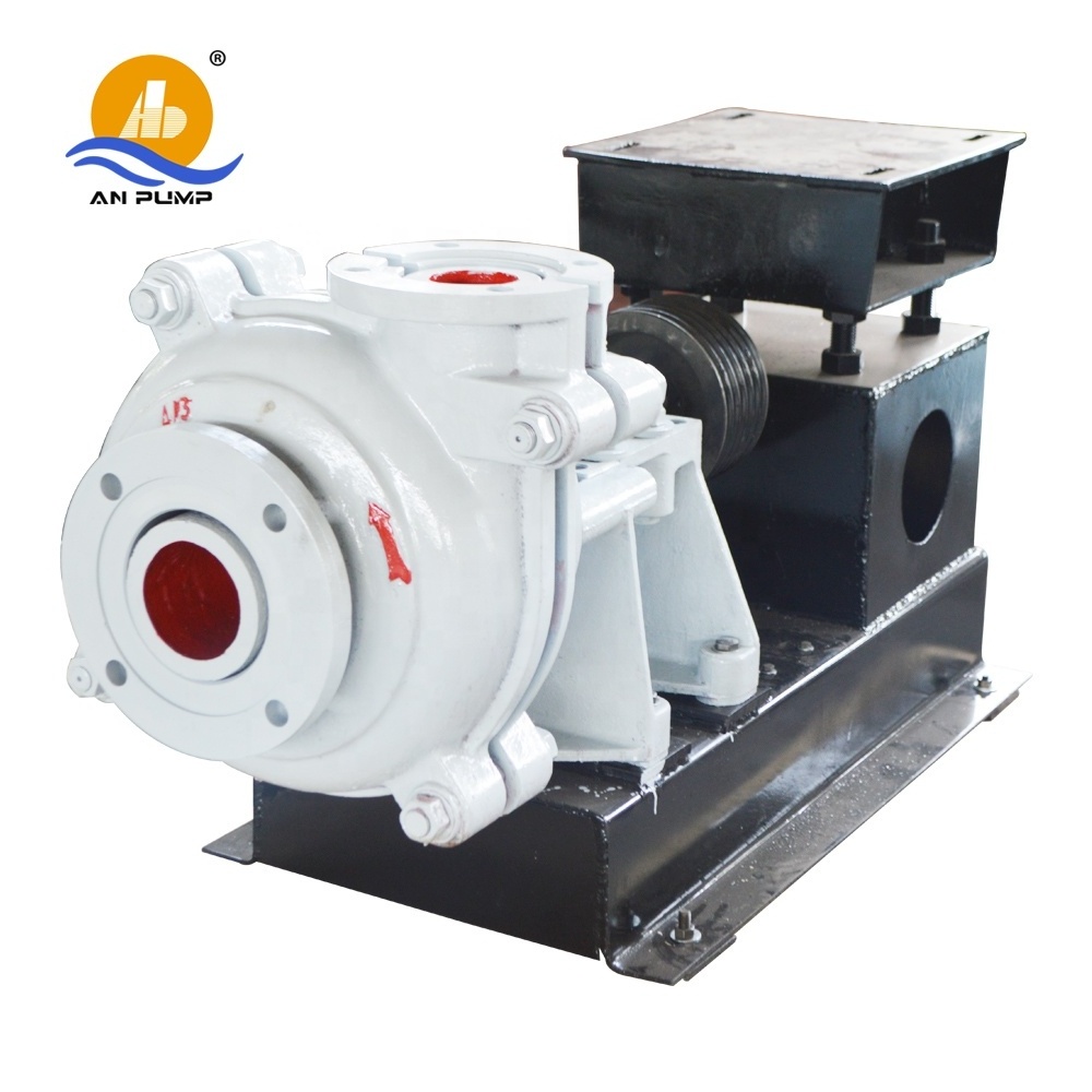 6/4 rubber lining material heavy duty diesel engine slurry Pump