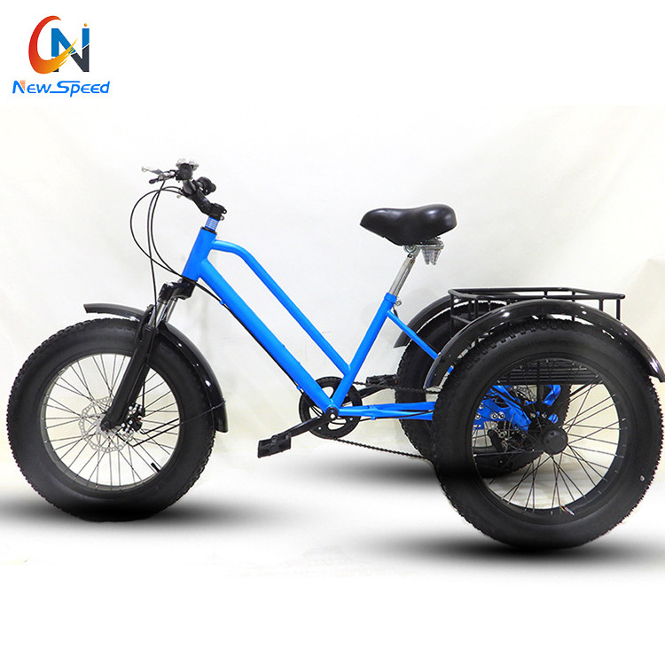 High quality fat tire trike Pedal Bike customized Good Quality adult mountain tricycle