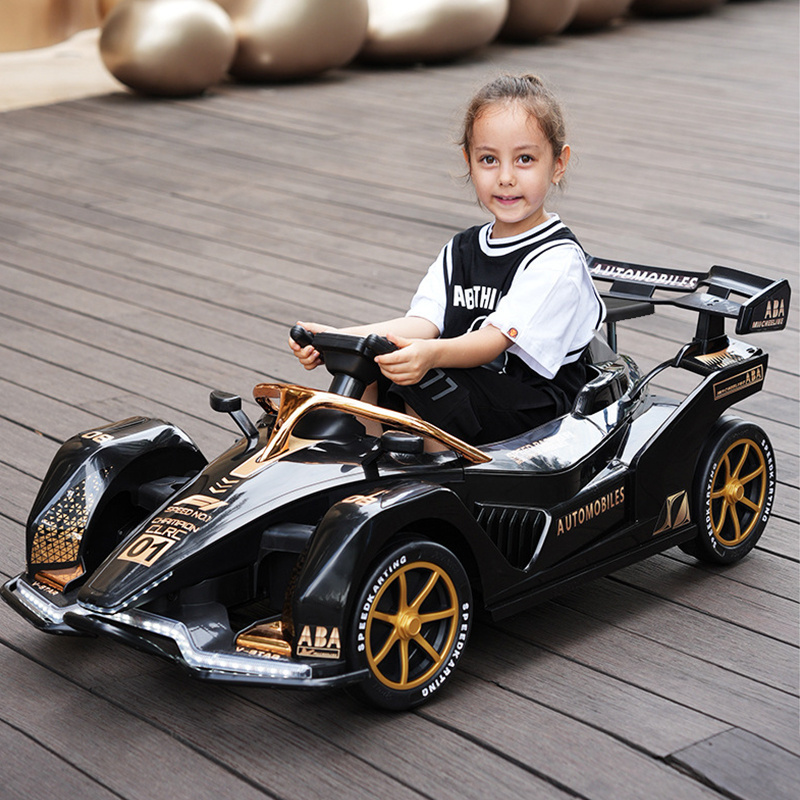 Customization wholesale children toys racing car 24v battery operated kids ride on go kart electric children car