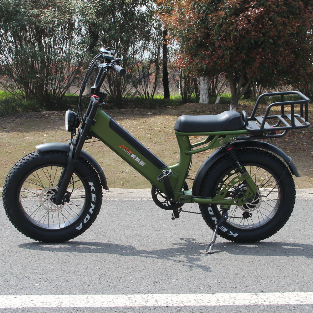 Wholesale High Power 20 inch electric fat bike long seat cruiser ebike 750w fat tire mountain bike banana seat ebike