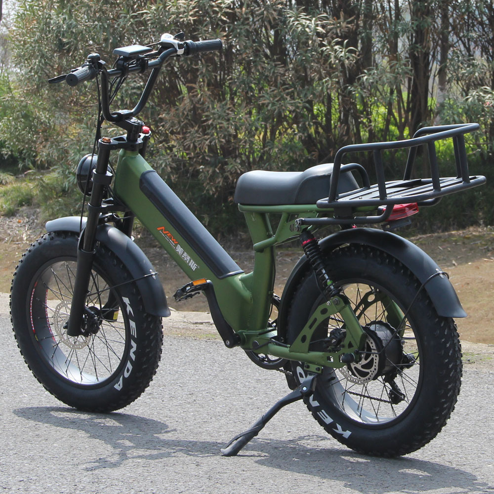 Wholesale High Power 20 inch electric fat bike long seat cruiser ebike 750w fat tire mountain bike banana seat ebike