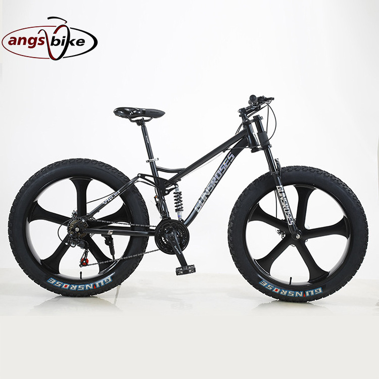 Factory cheap fat tire bicycle high quality steel frame full suspension snow bike 24 26 /bycycles 29 inch cycle