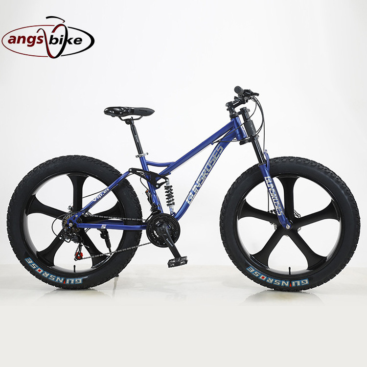 Factory cheap fat tire bicycle high quality steel frame full suspension snow bike 24 26 /bycycles 29 inch cycle