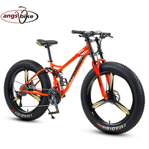 Factory cheap fat tire bicycle high quality steel frame full suspension snow bike 24 26 /bycycles 29 inch cycle