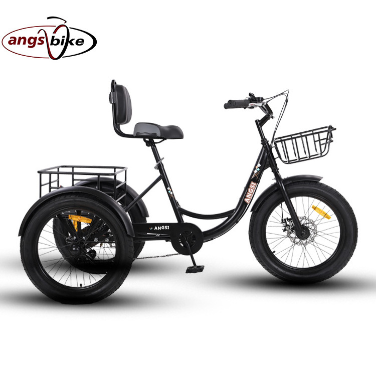 2021 China manufacturers direct selling 3 Wheel fat Tricycle wide tire 4.0 tricycle snowmobile pedal tricycle