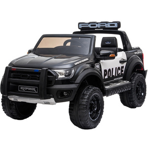 Kids ride on toy police car F150 range licensed big electric pick up truck for children with remote control