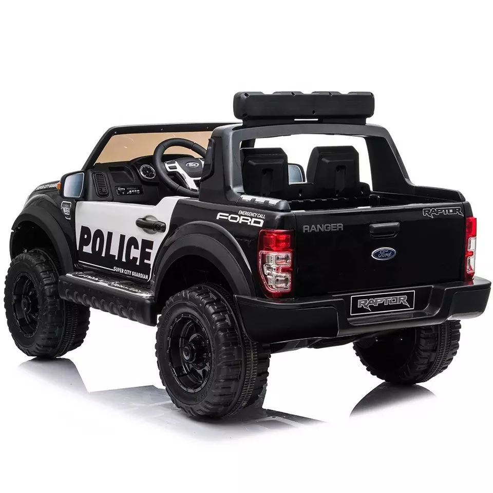 Kids ride on toy police car F150 range licensed big electric pick up truck for children with remote control