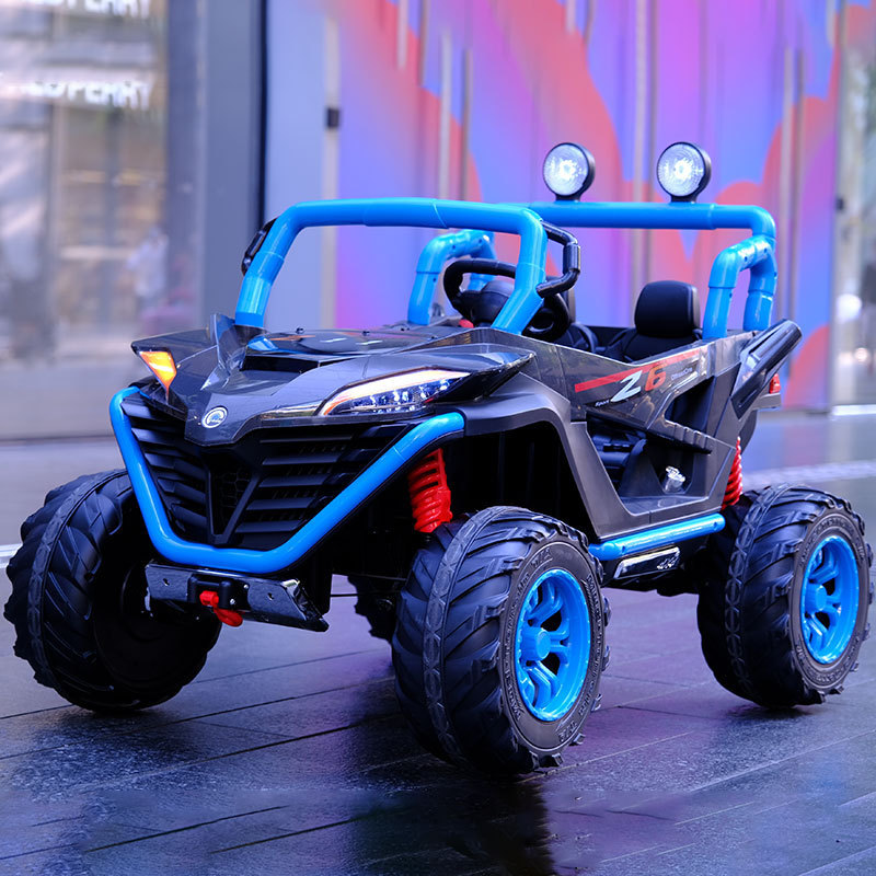 2023 New 12V Kids Electric UTV Two-Seat Ride-On Toy Car with Four Motors for 8-13 Year Old Children Made of Plastic