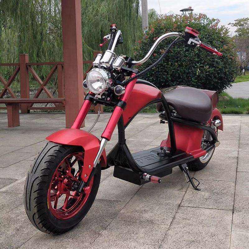 New Design Amoto Motorcycle 70kmh 60v30Ah electric chopper motorcycle Citycoco Scooter Electric