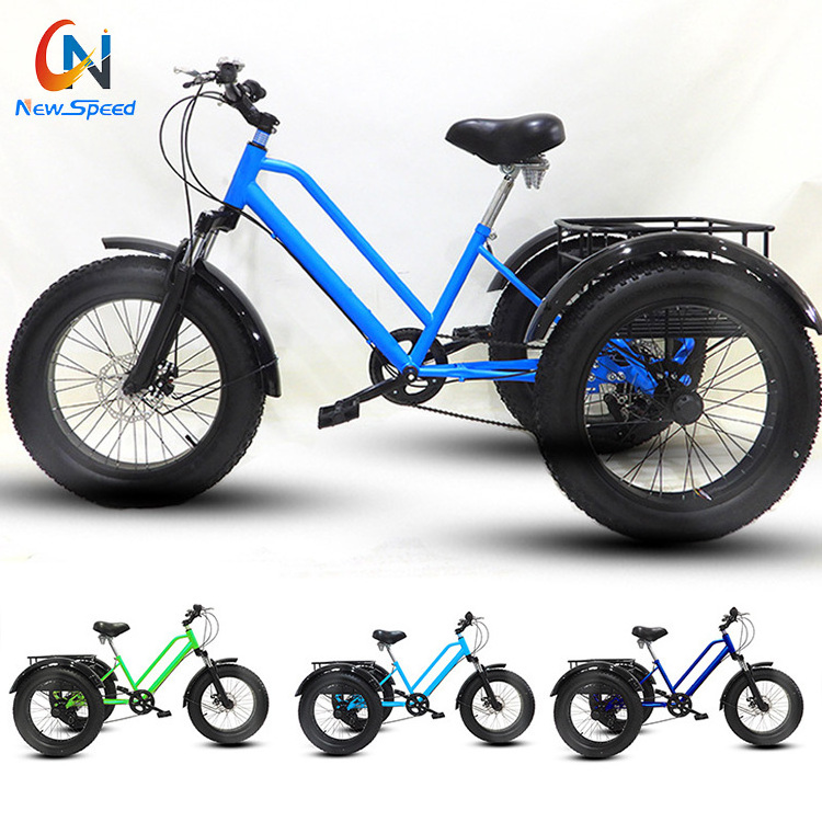 High quality fat tire trike Pedal Bike customized Good Quality adult mountain tricycle