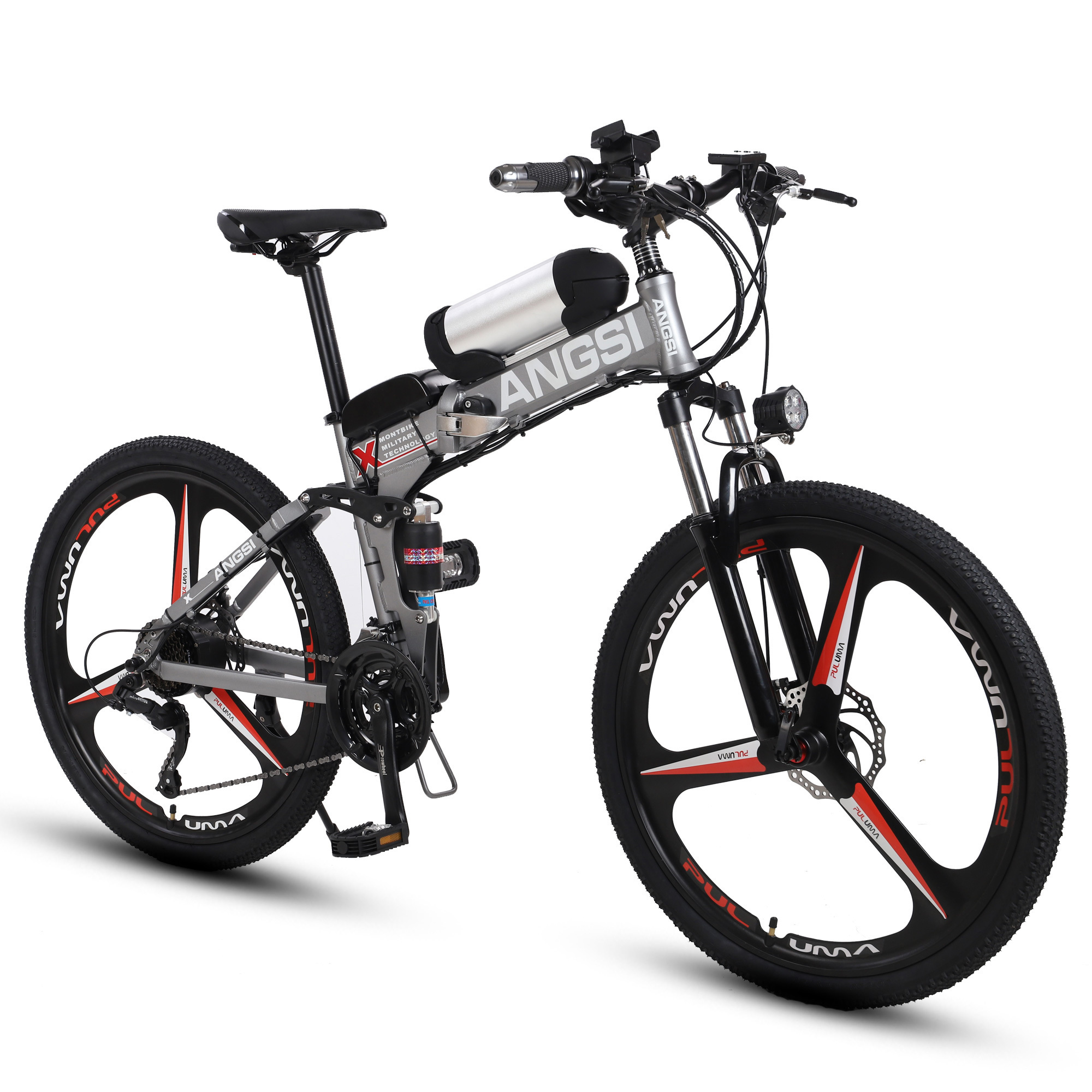 Folding ebike 26 inch  electric mountainbikes E bikes; MTB Ebike  carbon fiber full suspension mountain bike