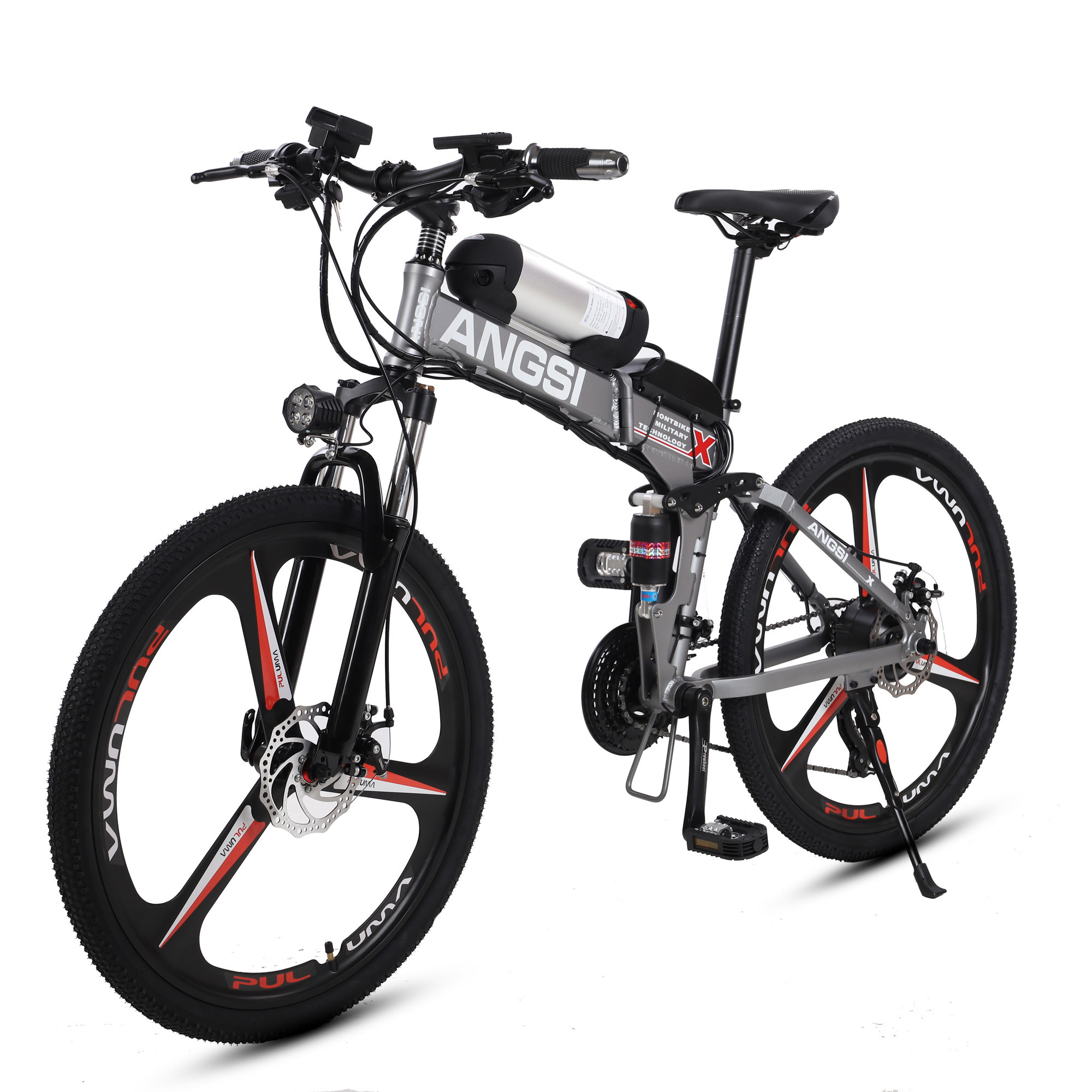 Folding ebike 26 inch  electric mountainbikes E bikes; MTB Ebike  carbon fiber full suspension mountain bike