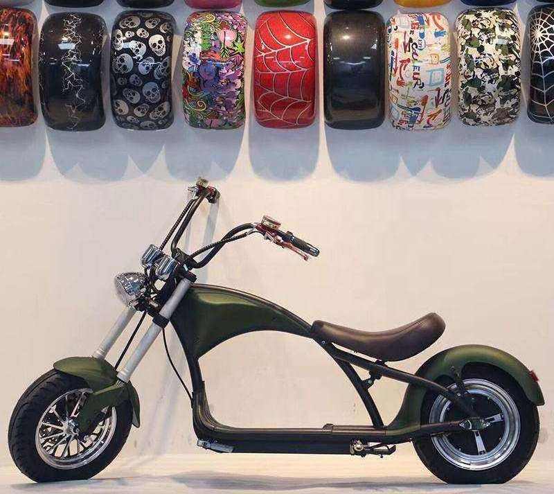 New Design Amoto Motorcycle 70kmh 60v30Ah electric chopper motorcycle Citycoco Scooter Electric