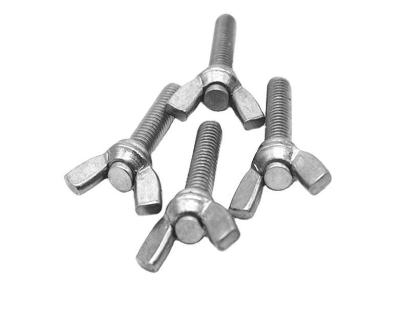 factory price stainless steel A2 carbon metal butterfly wing bolt and nuts