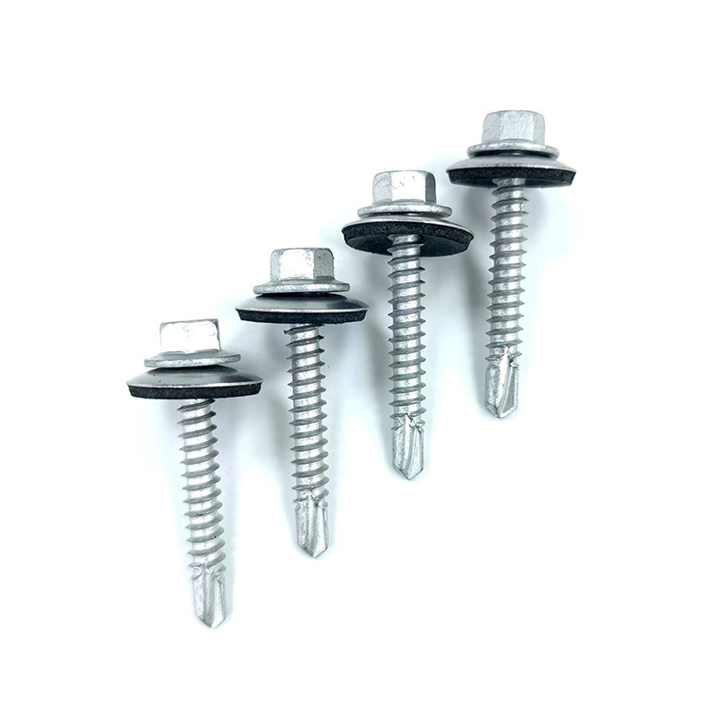 China Manufacturers Stainless Steel Hex Head Patta Self Drilling Roofing Screw with Rubber Washer