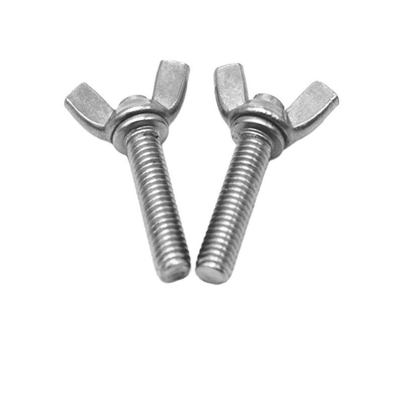 factory price stainless steel A2 carbon metal butterfly wing bolt and nuts