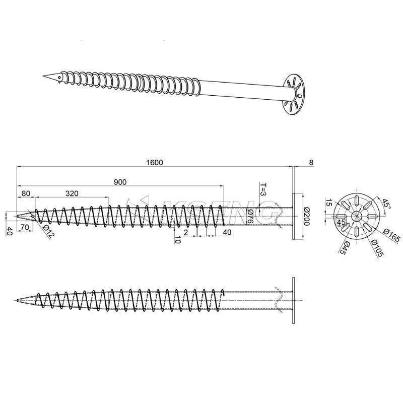 Helical Screw Piles Ground Screw Installation Machine Foundation Systems