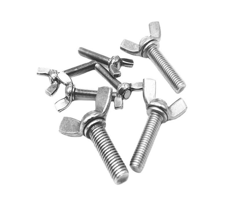 factory price stainless steel A2 carbon metal butterfly wing bolt and nuts