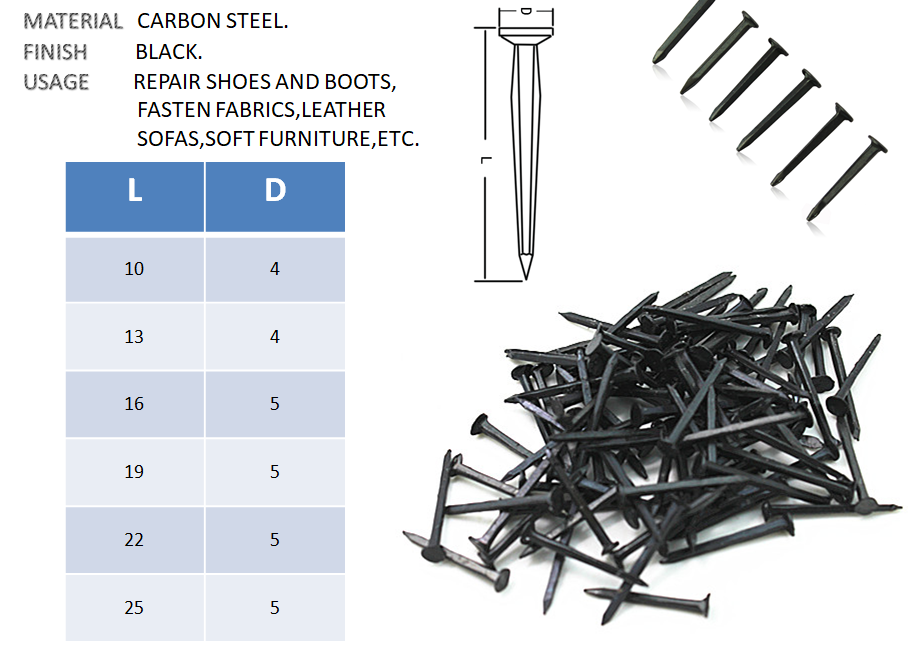 Hot selling nails antirust shoe tacks nails