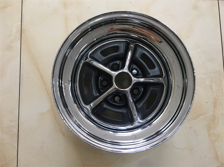 Chinese factory high quality 15 inch magnum 500 classic wheel car rim casting wheels for ford mustang classic steel wheel rim