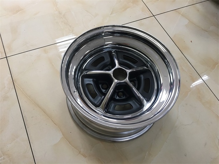 Chinese factory high quality 15 inch magnum 500 classic wheel car rim casting wheels for ford mustang classic steel wheel rim