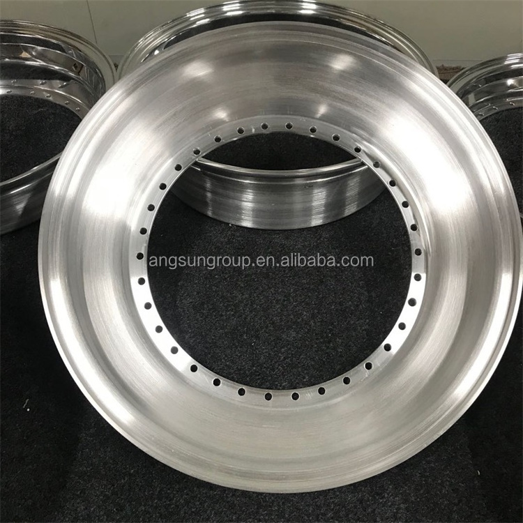 High quality 6061 T6 material 3 pieces forged split wheel rim 15 to 18 triple step lip slant lip felgen for bbs series oz ect