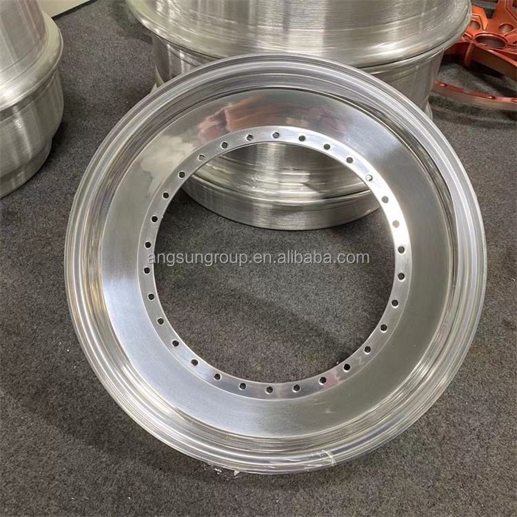 Chinese factory high quality forged Rims 3 pcs 16 to 18 double step lip slant lip outer lip inner barrel for bbs oz ssr rotiform